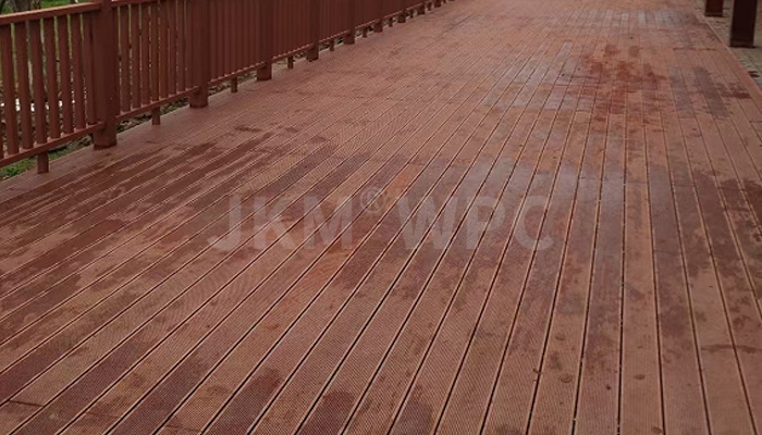 Maintenance and cleaning of wood-plastic flooring